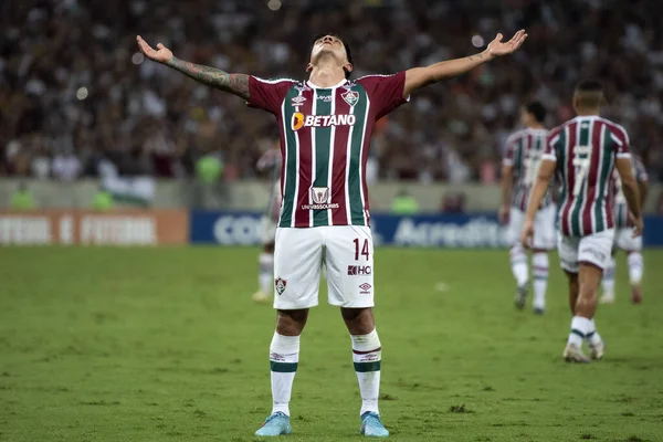 Rio Janeiro 2023 Zápas Mezi Říčními Deskami Fluminense Arg Libertadores — Stock fotografie