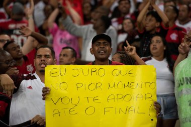 Rio de Janeiro (RJ), 10.05.2023 - Maracan 'da Brasileiro' nun beşinci turu için Flamengo x Gois ile maç.