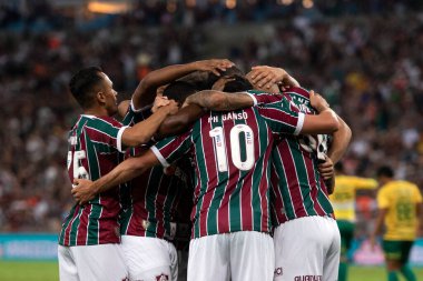 Rio de Janeiro (RJ), 13.05.2023 - Nino do Fluminense 'in gol kutlaması. Fluminense x Cuiab ile Maracan Brezilya Şampiyonası 'nın altıncı raundu arasındaki maç..