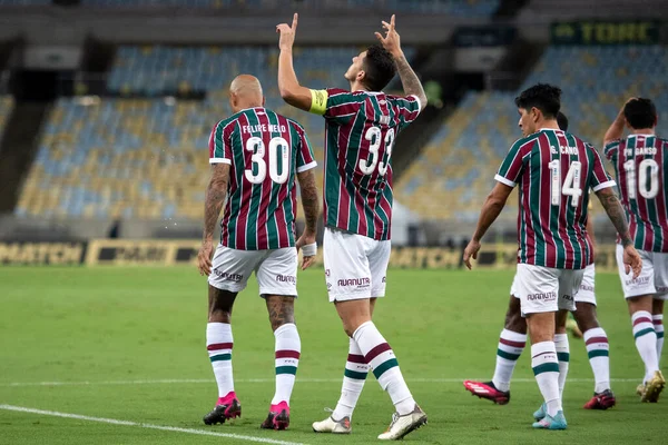 Rio Janeiro 2023 Goal Celebration Nino Fluminense Match Fluminense Cuiab — Stock Photo, Image
