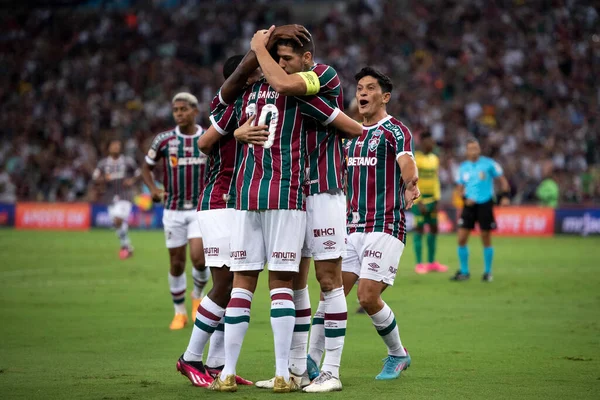 Rio Janeiro 2023 Goal Celebration Nino Fluminense Match Fluminense Cuiab — Stock Photo, Image