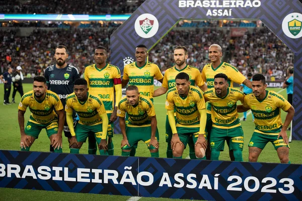 Rio Janeiro 2023 Match Entre Fluminense Cuiab Pour Sixième Manche — Photo