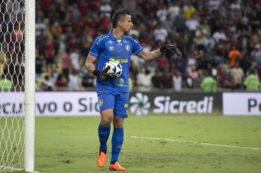 RIO DE JANEIRO, BRAZİL - 16 Mayıs 2023. Maracana Stadyumu 'nda Flamengo' ya karşı Fluminense