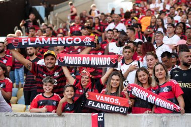 Rio de Janeiro (RJ), 05.21.2023 - Maracan Brezilya Şampiyonası için Flamengo x Corinthians arasında maç.