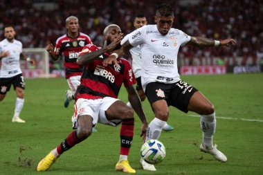 Rio de Janeiro (RJ), 05.21.2023 - Maracan Brezilya Şampiyonası için Flamengo x Corinthians arasında maç.