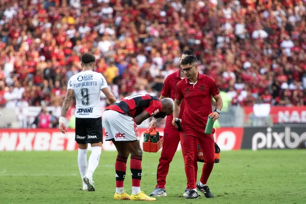 Rio Janeiro 2023 Partida Entre Flamengo Coríntios Pelo Campeonato Brasileiro — Fotografia de Stock