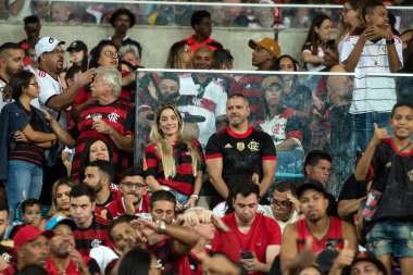 RIO DE JANEIRO - 16 Mayıs 2023: Maracana 'daki Brezilya Şampiyonası için Flamengo x Cruzeiro ile maç.
