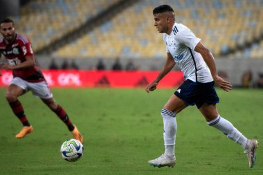 RIO DE JANEIRO - 16 Mayıs 2023 Bruno Rodrigues, Cruzeiro. Flamengo x Cruzeiro maçı, Brezilya Maracana Şampiyonası.