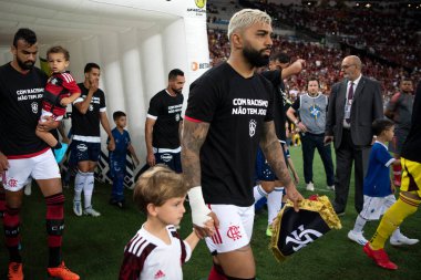 RIO DE JANEIRO - 16 Mayıs 2023 Gabigol, Flamengo. Flamengo x Cruzeiro arasındaki maç. Maracana 'da Brezilya Şampiyonası.