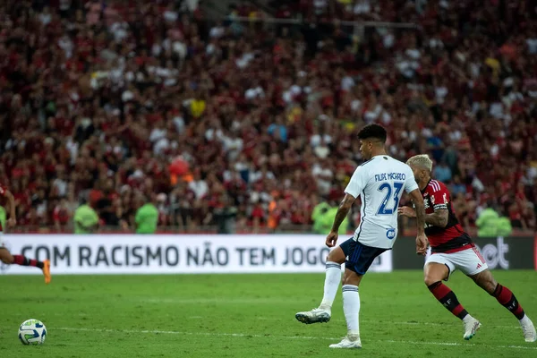 Rio Janeiro Maio 2023 Machado Cruzeiro Jogo Entre Flamengo Cruzeiro — Fotografia de Stock