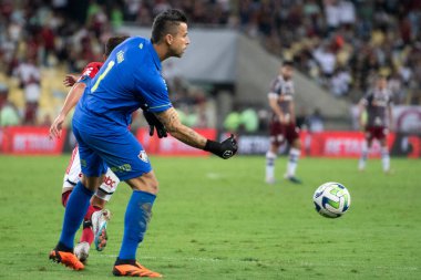 RIO DE JANEIRO - 01 Haziran 2023: Maracana Stadyumu 'nda Copa do Brasil' in 16. turu olan Flamengo x Fluminense arasındaki maç
