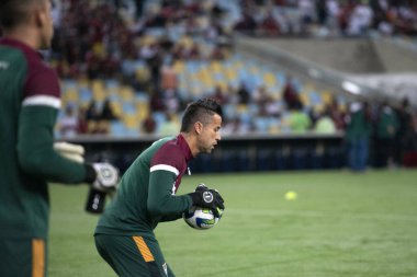 RIO DE JANEIRO - 01 Haziran 2023: Maracana Stadyumu 'nda Copa do Brasil' in 16. turu olan Flamengo x Fluminense arasındaki maç
