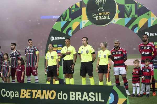 Rio Janeiro Junio 2023 Partido Entre Flamengo Fluminense 16ª Ronda — Foto de Stock