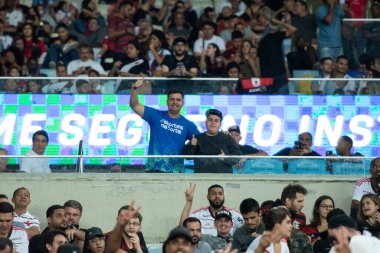 RIO DE JANEIRO - 01 Haziran 2023: Maracana Stadyumu 'nda Copa do Brasil' in 16. turu olan Flamengo x Fluminense arasındaki maç