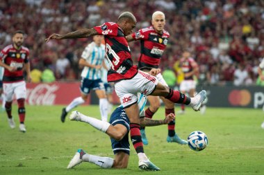 BRAZIL, RIO DE JANEIRO - 08 Haziran 2023; Maracana Stadyumu 'ndaki Copa Libertadores A Grubu' nun beşinci turu için Flamengo x Racing ARG arasındaki maç