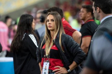 BRAZIL, RIO DE JANEIRO - 08 Haziran 2023; Maracana Stadyumu 'ndaki Copa Libertadores A Grubu' nun beşinci turu için Flamengo x Racing ARG arasındaki maç