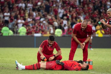 BRAZİL, RIO DE JANEIRO 11 HAZİRAN 2023: Maracana Stadyumu 'ndaki Brezilya Şampiyonası' nın 10. turu için Flamengo x Grmio arasında maç