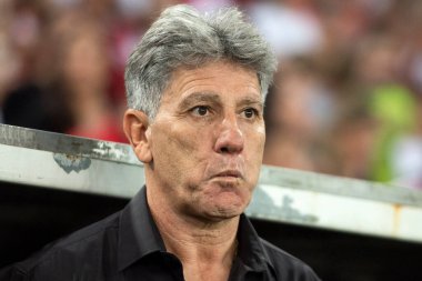 BRAZİL, RIO DE JANEIRO 11 HAZİRAN 2023: Maracana Stadyumu 'ndaki Brezilya Şampiyonası' nın 10. turu için Flamengo x Grmio arasında maç