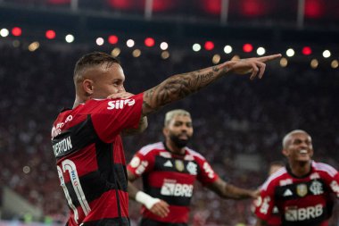 BRAZİL, RIO DE JANEIRO 11 HAZİRAN 2023: Maracana Stadyumu 'ndaki Brezilya Şampiyonası' nın 10. turu için Flamengo x Grmio arasında maç
