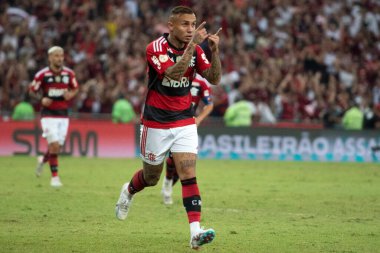 BRAZİL, RIO DE JANEIRO 11 HAZİRAN 2023: Maracana Stadyumu 'ndaki Brezilya Şampiyonası' nın 10. turu için Flamengo x Grmio arasında maç