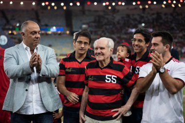 BRAZİL, RIO DE JANEIRO 11 HAZİRAN 2023: Maracana Stadyumu 'ndaki Brezilya Şampiyonası' nın 10. turu için Flamengo x Grmio arasında maç