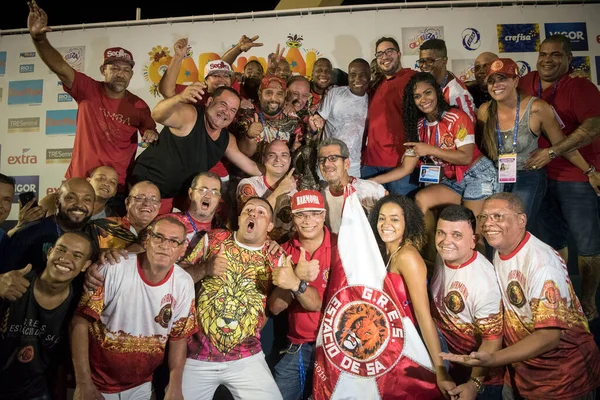 Brazil Juni 2019 Brasilianarna Firar Rio Janeiro Karnevalsfest Solig Sommareftermiddag — Stockfoto