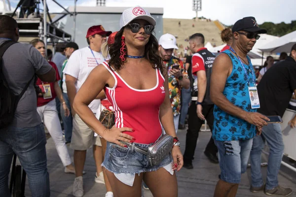 2019年6月30日 巴西利亚 巴西人在阳光明媚的夏日下午庆祝里约热内卢狂欢节 — 图库照片