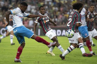 BRAZİL, RIO DE JANEIRO - 24 Haziran 2023: Maracana 'daki Brezilya Şampiyonası Serie A' nın 12. turu için Fluminense x Bahia ile maç.  