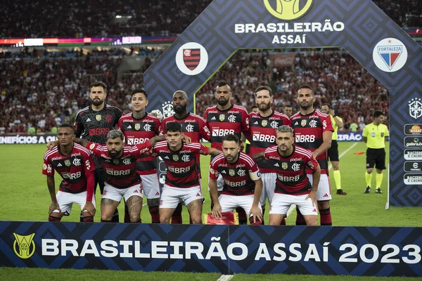 Brazil Rio Janeiro 1St July 2023 Flamengo Fortaleza在马拉卡纳体育场参加巴西锦标赛的比赛 — 图库照片