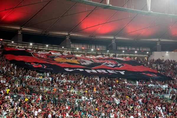 Brasil Rio Janeiro Julio 2023 Partido Entre Flamengo Fortaleza Por —  Fotos de Stock