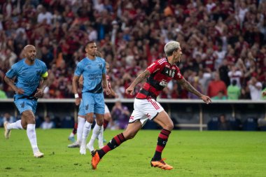 BRAZIL, RIO DE JANEIRO - 05 Temmuz 2023: Maracana Stadyumu 'ndaki Copa do Brasil çeyrek finalinin ilk turu olan Flamengo x Athletico Pr arasındaki maç.