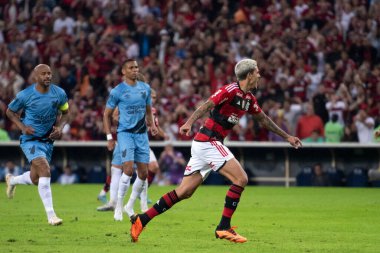 BRAZIL, RIO DE JANEIRO - 05 Temmuz 2023: Maracana Stadyumu 'ndaki Copa do Brasil çeyrek finalinin ilk turu olan Flamengo x Athletico Pr arasındaki maç.