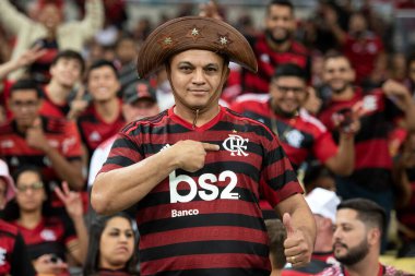 BRAZIL, RIO DE JANEIRO - 05 Temmuz 2023: Maracana Stadyumu 'ndaki Copa do Brasil çeyrek finalinin ilk turu olan Flamengo x Athletico Pr arasındaki maç.