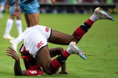 BRAZIL, RIO DE JANEIRO - 05 Temmuz 2023: Maracana Stadyumu 'ndaki Copa do Brasil çeyrek finalinin ilk turu olan Flamengo x Athletico Pr arasındaki maç.