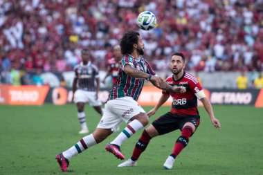 Rio de Janeiro (RJ), 07.16.2023 - Marcelo do Fluminense. Maracan 'daki Brezilya Şampiyonası için Fluminense x Flamengo maçı.