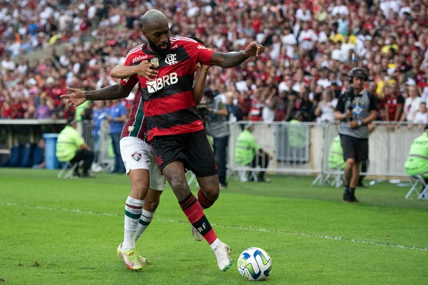 Rio Janeiro 2023 Gerson Flamengo Match Mellom Flåm Flamengo Det – stockfoto