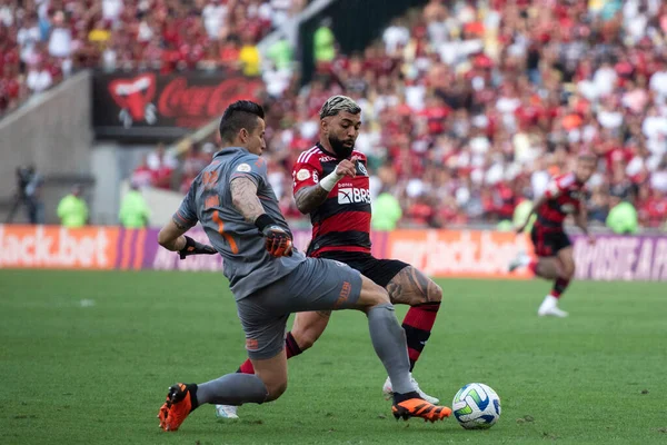 Rio Janeiro 2023 Fbio Fluminense Gabigol Flamengo Partido Entre Fluminense —  Fotos de Stock