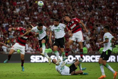 Rio de Janeiro (RJ), 22.07.2023 - Flamengo 'dan Victor Hugo. Brezilya Şampiyonası için Maracan 'da Flamengo x Amrica-MG maçı.