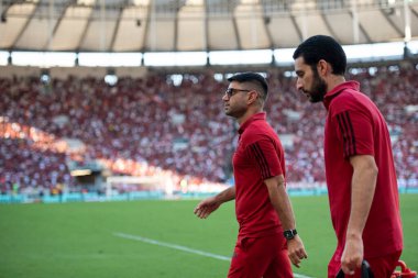 Rio de Janeiro (RJ), 22.07.2023 - Dr. Marcio Tannure, Flamengo doktoru. Brezilya Şampiyonası için Maracan 'da Flamengo x Amrica-MG maçı.