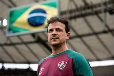 Rio de Janeiro (RJ), 29.07.2023 - Fernando Diniz, Fluminense koçu. Brezilya Şampiyonası için Maracana 'da Fluminense x Santos maçı.