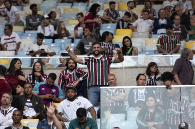 Rio de Janeiro (RJ), 29.07.2023 - Brezilya Şampiyonası için Maracana 'da Fluminense x Santos arasında maç.