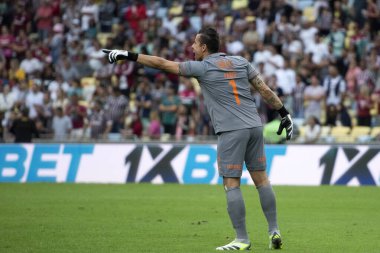 Rio de Janeiro (RJ), 29.07.2023 - Fluminense 'den Fabio. Brezilya Şampiyonası için Maracana 'da Fluminense x Santos maçı.