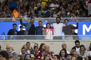 Rio de Janeiro (RJ), 29.07.2023 - stadyumdaki insanlar. Brezilya Şampiyonası için Maracana 'da Fluminense x Santos maçı. 