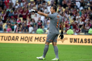 Rio de Janeiro (RJ), 29.07.2023 - Fluminense 'den Fabio. Brezilya Şampiyonası için Maracana 'da Fluminense x Santos maçı.