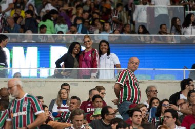 Rio de Janeiro (RJ), 29.07.2023 - stadyumdaki insanlar. Brezilya Şampiyonası için Maracana 'da Fluminense x Santos maçı. 