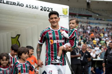 Rio de Janeiro (RJ), 29.07.2023 - Fluminense 'den Cano. Brezilya Şampiyonası için Maracana 'da Fluminense x Santos maçı.