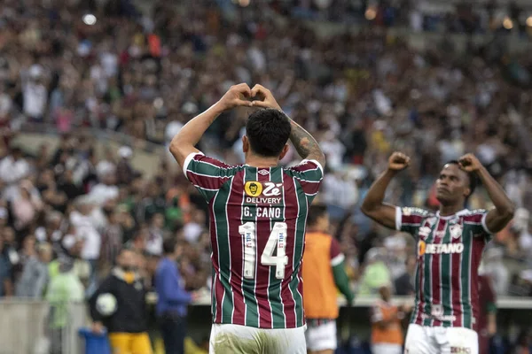 Rio Janeiro 2023 Goal Celebration Cano Fluminense Match Fluminense Santos — Stock Photo, Image