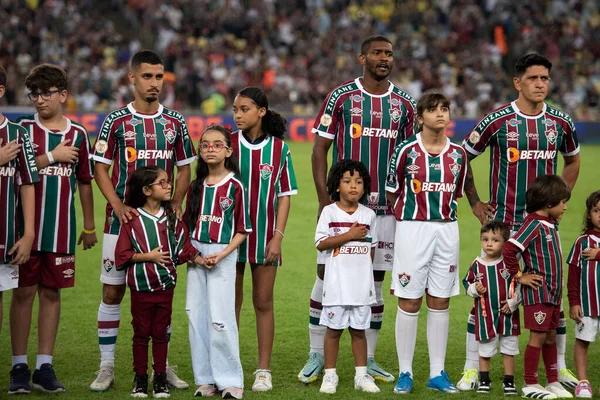 Rio Janeiro 2023 Partida Entre Fluminense Palmeiras Maracana Pelo Campeonato — Fotografia de Stock
