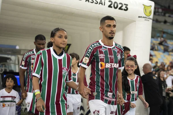 리우데자네이루 2023 브라질 챔피언십 마라카나에서 플루미네스 팔메이라스와의 — 스톡 사진