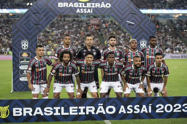 Rio Janeiro 2023 Match Fluminense Palmeiras Maracana Brazilian Championship — Stock Photo, Image